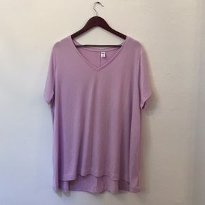 NWT Old Navy Purple Luxe V-Neck Tee